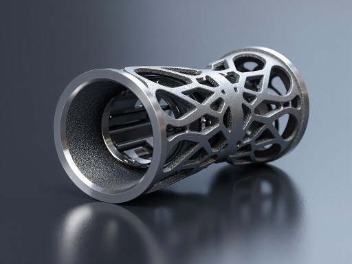 精美的银色金属首饰，复杂的几何图案，展现3D打印在珠宝设计中的应用